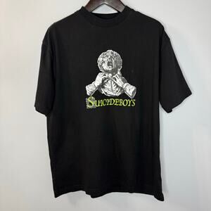 $uicideboy$ G59 Record Finding Shelter in my Larynx T Shirt Black Mens Sz L Tee